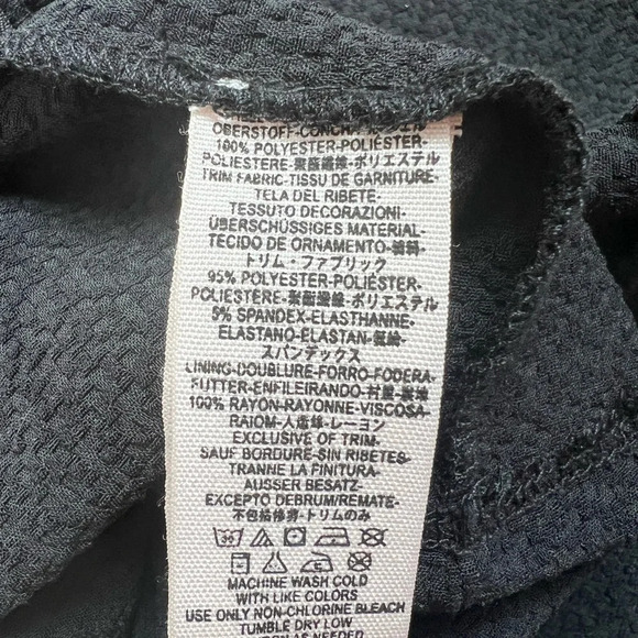 Free People Aida Romper Women’s Size 8 Cream & Black Balloon Puff Sleeve Slits - Picture 10 of 10